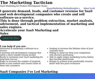 Marketingtactician.com(SaaS Marketing for Product Development Teams) Screenshot