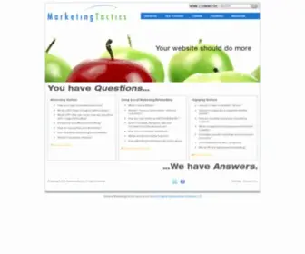 Marketingtactics.com(Website design) Screenshot
