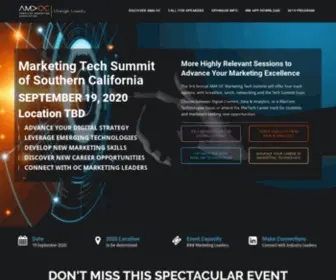 Marketingtechsummit.com(AMA OC Marketing Tech Summit) Screenshot