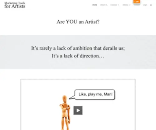 Marketingtoolsforartists.com(Marketing Tools for Artists) Screenshot