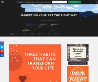 Marketingtrw.com(Marketing Your Art the Right Way) Screenshot