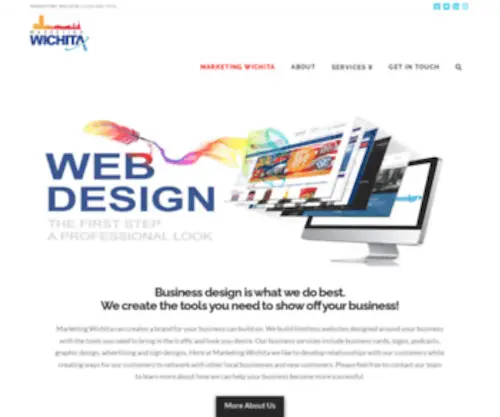Marketingwichita.com(Wichita Marketing graphic design services) Screenshot
