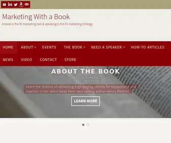 Marketingwithabook.com(Marketing With a Book) Screenshot