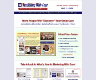 Marketingwithcare.com(Assisted Living Marketing) Screenshot