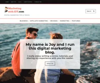 MarketingwithJoy.com(Digital Marketing Tips & Tricks) Screenshot