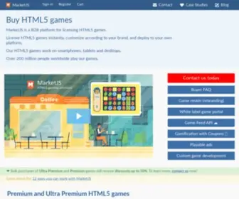 Marketjs.com(Buy HTML5 games) Screenshot