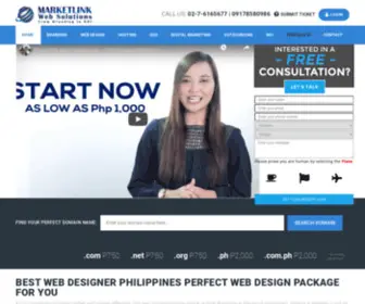 Marketlinkwebsolutions.com(Best Web Design Philippines Outsourcing Solutions) Screenshot