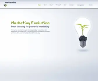 Marketmind.at(Fresh thinking for powerful marketing) Screenshot