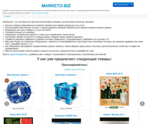 Marketo.biz(Example) Screenshot