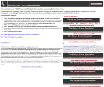 Marketoracle.info(Subscribe to the Market Oracle Newsletter) Screenshot