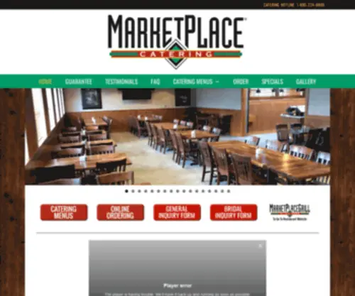 Marketplacecatering.com(MarketPlace Catering) Screenshot