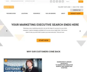 Marketproinc.com(A marketing talent agency) Screenshot