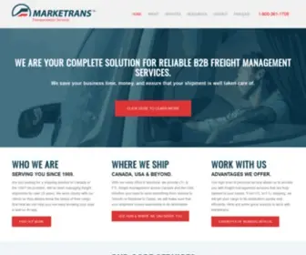 Marketrans.com(Complete Freight Management Services) Screenshot