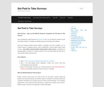 Marketresearchpaidsurveys.org(Paid Surveys) Screenshot