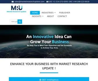 Marketresearchupdate.com(Market Research Update MRU) Screenshot