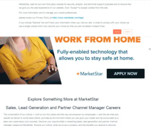 Marketstarcareers.com(Sales, Lead Generation & Partner Channel Manager Careers) Screenshot