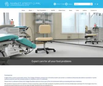 Marketstreetclinic.co.uk(Podiatry Clinic &amp; Specialists in Cornwall) Screenshot