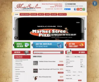 Marketstreetpizzeria.com(Market street pizzeria and italian bistro) Screenshot