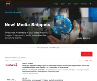 Marketwired.com(Newswire Press Release Services) Screenshot