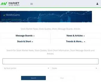 Marketwirenews.com(Stock Market News) Screenshot