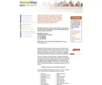 Marketwisesolutions.com(MarketWise Solutions) Screenshot