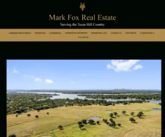 Markfoxrealestate.com(Texas Hill Country Ranches & Real Estate in Marble Falls For Sale) Screenshot