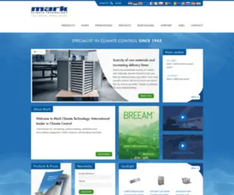 Markgroup.eu(Your international partner for climate control) Screenshot