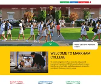 Markham.edu.pe(Markham College) Screenshot