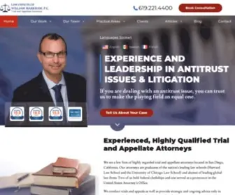 Markhamlawfirm.com(San Diego Antitrust & Business Litigation) Screenshot