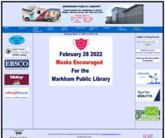 Markhamlibrary.org(Markhamlibrary) Screenshot