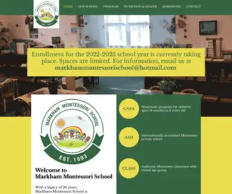 Markhammontessorischool.com(Best Montessori School) Screenshot