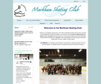 Markhamskatingclub.com(Markham Skating Club) Screenshot