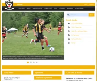 Markhamsoccer.org(Markham Soccer Club) Screenshot