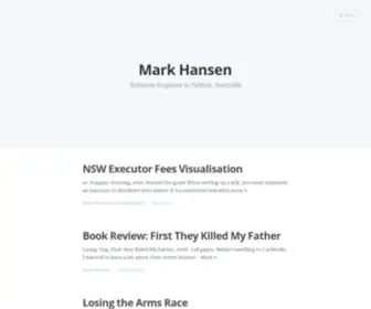 Markhansen.co.nz(Mark Hansen) Screenshot