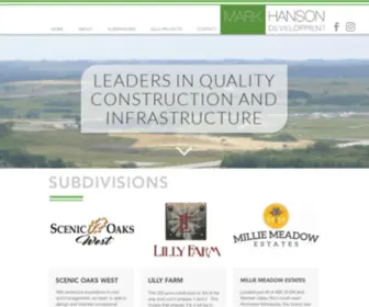 Markhansonbuilders.com(Mark Hanson Developments) Screenshot