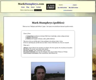 Markhumphrys.com(Mark Humphrys (politics)) Screenshot