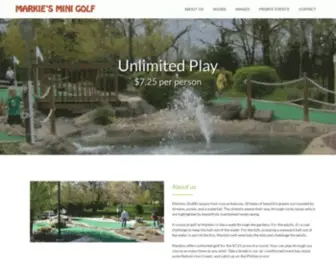 Markiesminigolf.com(Markie’s) Screenshot