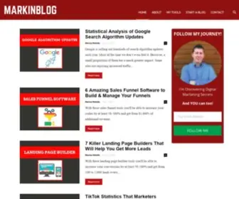 Markinblog.com(Let's build sales funnel together. In) Screenshot