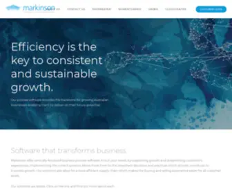 Markinson.com.au(ERP Software) Screenshot