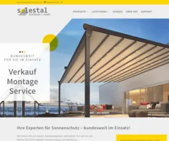 Markisen.de(Die Solestal GmbH ist Ihr bundesweiter Partner für textilen Sonnenschutz) Screenshot
