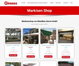 Markisenshop.eu(Produkte Markisenshop online bestellen und kaufen) Screenshot