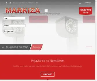 Markiza.rs(„MARKIZA“ SISTEMI ROLETNI I ZAVESA NIŠ) Screenshot