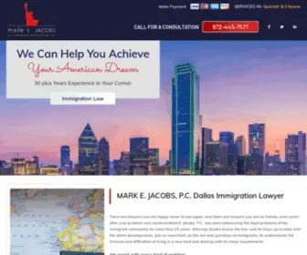 Markjacobslaw.com(Dallas Immigration Lawyer) Screenshot