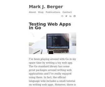 MarkjBerger.com(Mark J) Screenshot