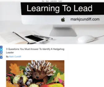 MarkjCundiff.com(LEARNING TO LEAD) Screenshot