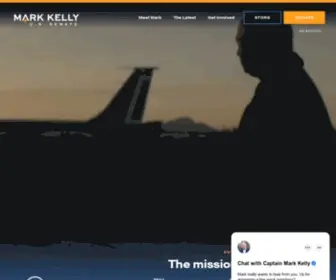 Markkelly.com(Senator mark kelly) Screenshot