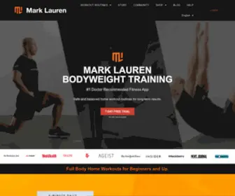 Marklauren.com(Mark Lauren Bodyweight Workouts) Screenshot