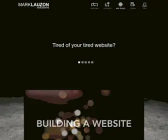 Marklauzon.com(Tired of your tired website) Screenshot