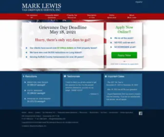 Marklewistax.com(Mark Lewis Tax Grievance Service) Screenshot