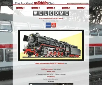 Marklin.org.nz(The Auckland Marklin Club Inc) Screenshot